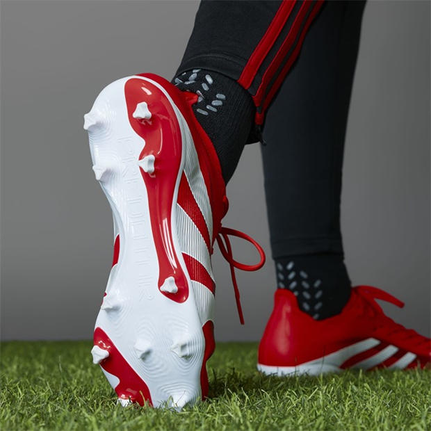 Червено/Бяло - adidas - Predator League Firm Ground Football Boots