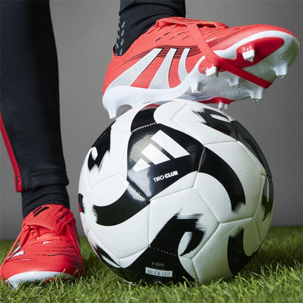 Червено/Бяло - adidas - Predator League Firm Ground Football Boots
