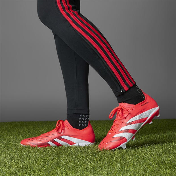 Червено/Бяло - adidas - Predator League Firm Ground Football Boots