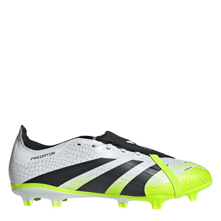 Adidas Men's White Predator League Fold-Over Tongue Firm Ground Football Boots in Size 8.5, Sports Direct