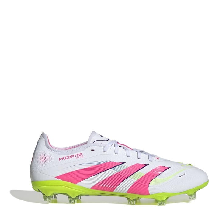 Adidas Men's White Predator Pro Firm Ground Football Boots in Size 8.5, Sports Direct