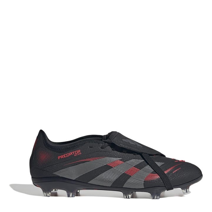 Adidas Men's Black Predator Pro Fold-Over Tongue Firm Ground Football Boots in Size 9.5, Sports Direct