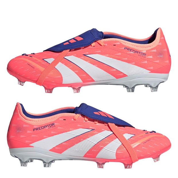 Orange/White - adidas - Predator Pro Fold-Over Tongue Firm Ground Football Boots