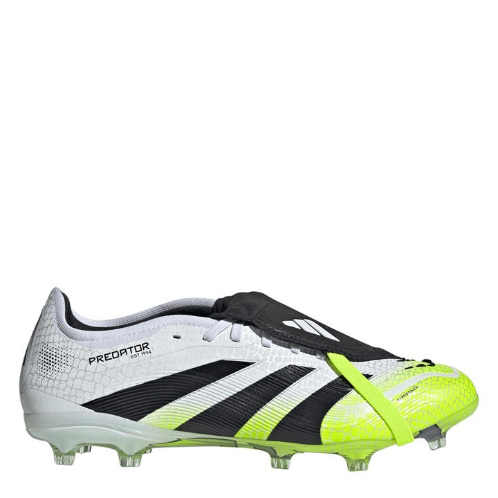 Adidas Men's White Predator Pro Fold-Over Tongue Firm Ground Football Boots in Size 10.5, Sports Direct