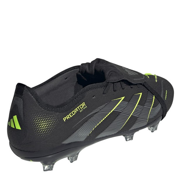 Black/Lemon - adidas - Predator Pro Fold-Over Tongue Firm Ground Football Boots
