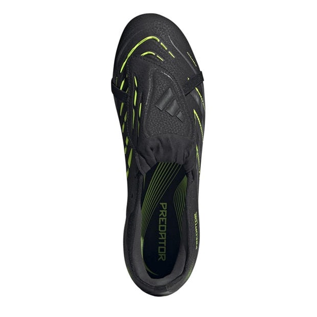Black/Lemon - adidas - Predator Pro Fold-Over Tongue Firm Ground Football Boots