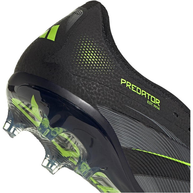 Black/Lemon - adidas - Predator Pro Fold-Over Tongue Firm Ground Football Boots