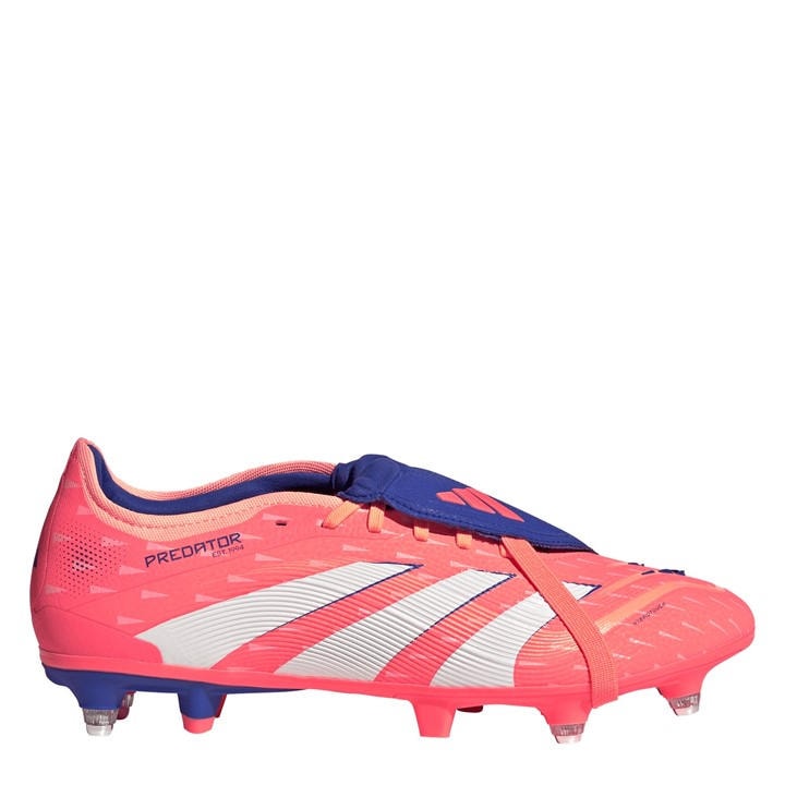 Adidas Men's Orange Predator Pro Fold-Over Tongue Soft Ground Football Boots in Size 7.5, Sports Direct