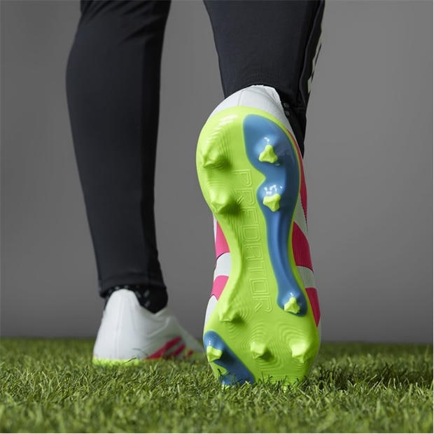 Wht/Pink/Lem - adidas - Unisex Adults Firm Ground Football Boots