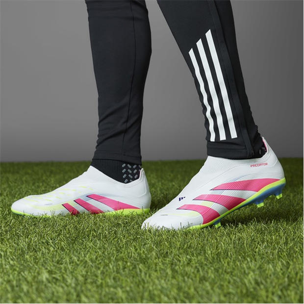 Wht/Pink/Lem - adidas - Unisex Adults Firm Ground Football Boots