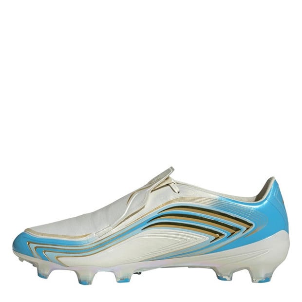 Cream/Blu/Gold - adidas - Adidas F50 Adults Elite Firm Ground Football Boots