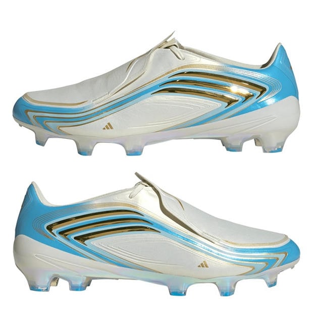 Cream/Blu/Gold - adidas - Adidas F50 Adults Elite Firm Ground Football Boots