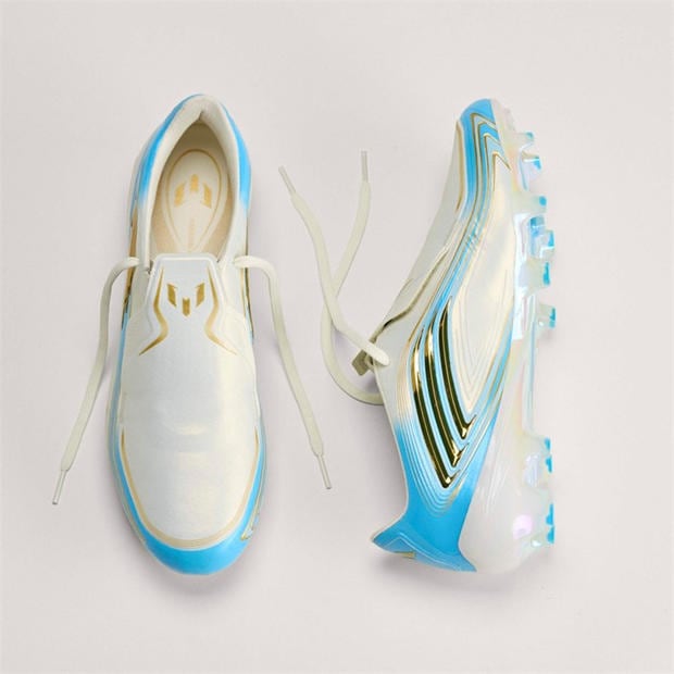 Cream/Blu/Gold - adidas - Adidas F50 Adults Elite Firm Ground Football Boots
