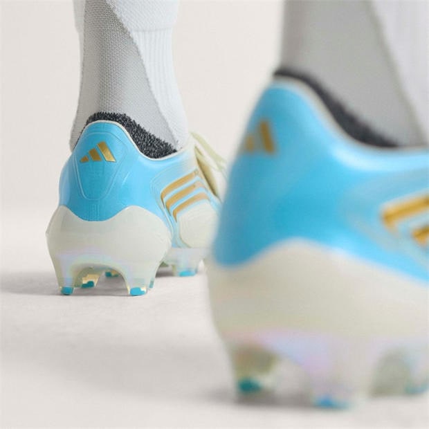 Cream/Blu/Gold - adidas - Adidas F50 Adults Elite Firm Ground Football Boots