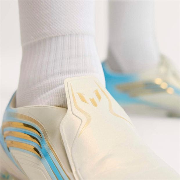 Cream/Blu/Gold - adidas - Adidas F50 Adults Elite Firm Ground Football Boots