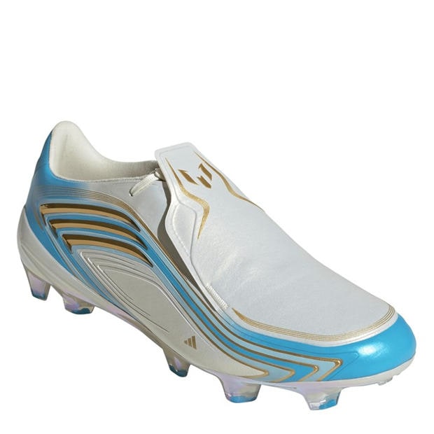 Cream/Blu/Gold - adidas - Adidas F50 Adults Elite Firm Ground Football Boots