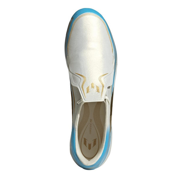 Cream/Blu/Gold - adidas - Adidas F50 Adults Elite Firm Ground Football Boots
