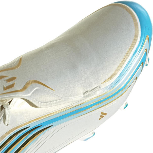 Cream/Blu/Gold - adidas - Adidas F50 Adults Elite Firm Ground Football Boots