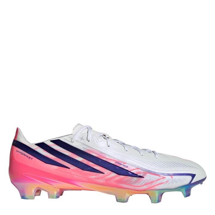Adidas Men's White F50  Elite Firm Ground Football Boots in Size 8.5, Sports Direct