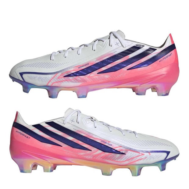 White/Coral - adidas - Adidas F50 Adults Elite Firm Ground Football Boots