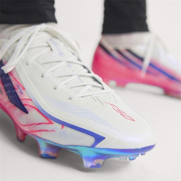 White/Coral - adidas - Adidas F50 Adults Elite Firm Ground Football Boots