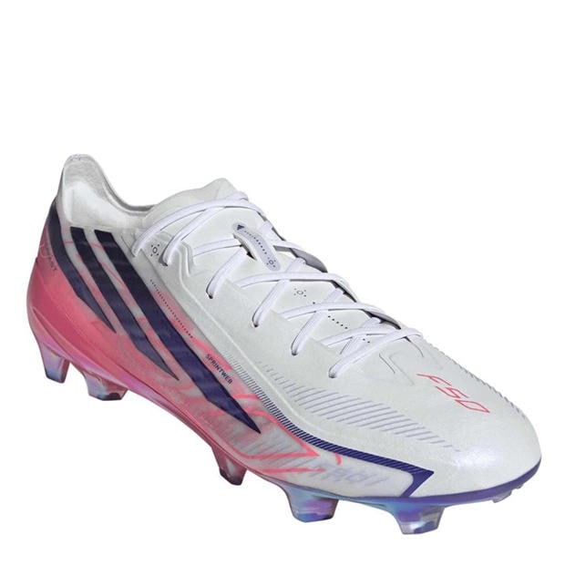 White/Coral - adidas - Adidas F50 Adults Elite Firm Ground Football Boots