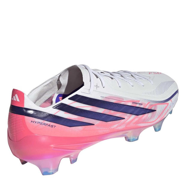 White/Coral - adidas - Adidas F50 Adults Elite Firm Ground Football Boots