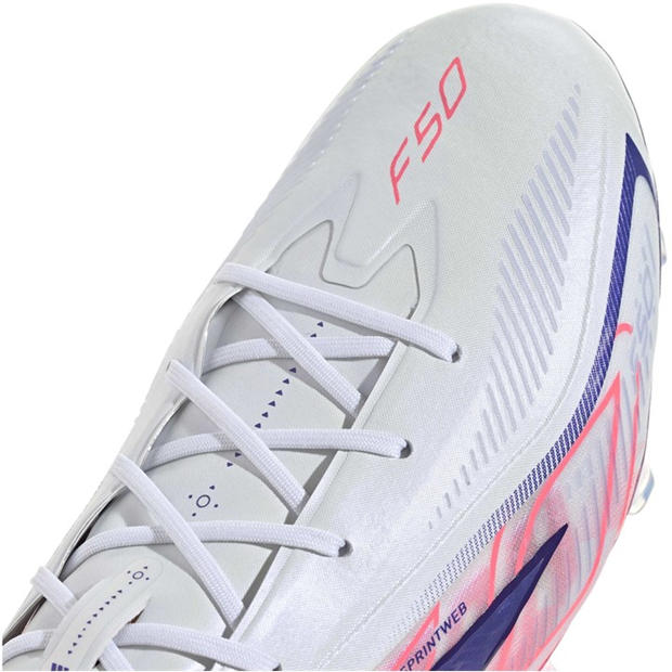 White/Coral - adidas - Adidas F50 Adults Elite Firm Ground Football Boots