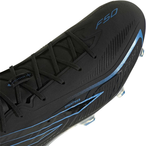 Black/Blue - adidas - Adidas F50 Adults Elite Firm Ground Football Boots