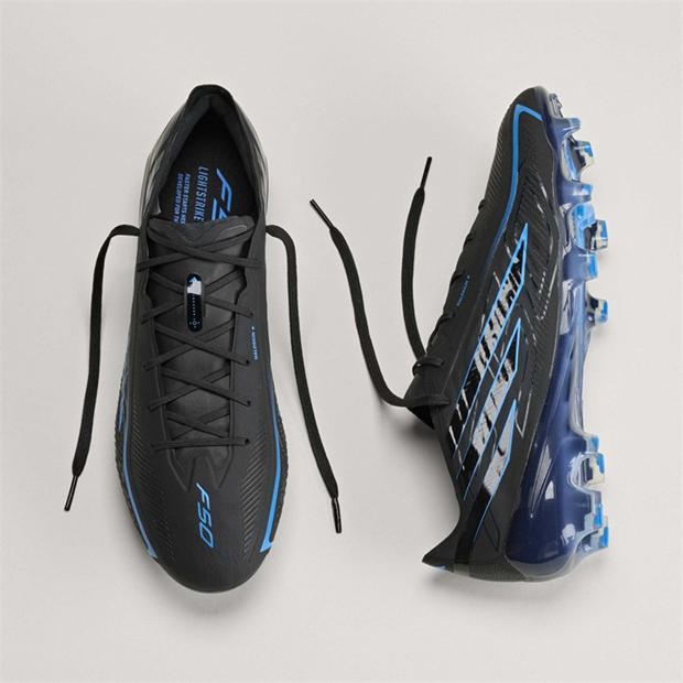 Black/Blue - adidas - Adidas F50 Adults Elite Firm Ground Football Boots