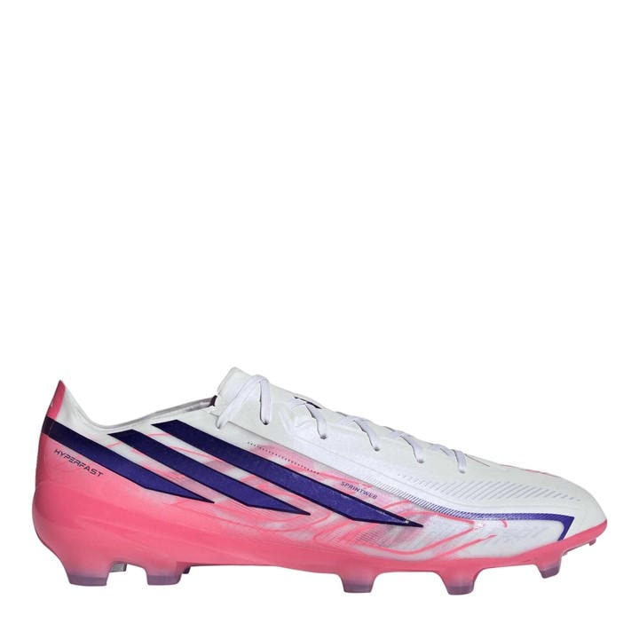 Adidas Men's White F50 Hyperfast Pro Firm Ground Football Boots in Size 9.5, Sports Direct