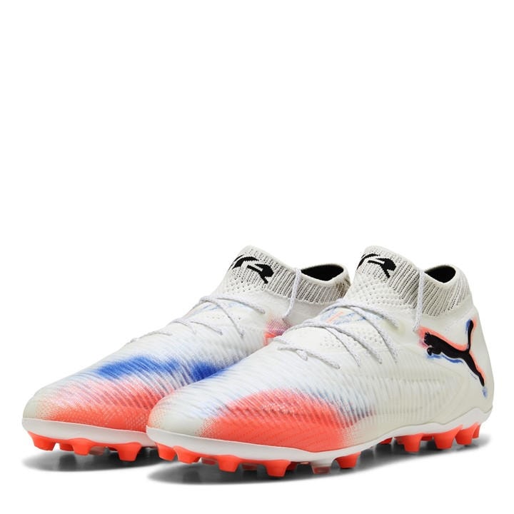 Puma Men's White 8 Ultimate Mg Firm Ground Football Boots in Size 10, Sports Direct