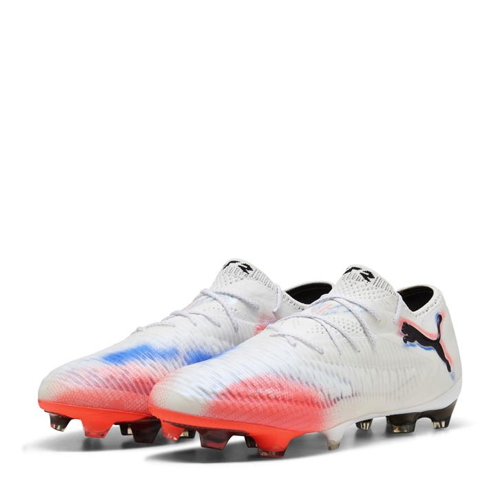 Puma Men's White 8 Ultimate Low Fg Firm Ground Football Boots in Size 6.5, Sports Direct