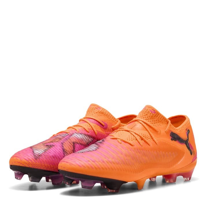 Puma Men's Orange 8 Ultimate Low Fg Firm Ground Football Boots in Size 6.5, Sports Direct