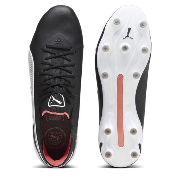 Черно/Бяло/Орхидея - Puma - PUMA KING Ultimate Firm Ground Football Boots