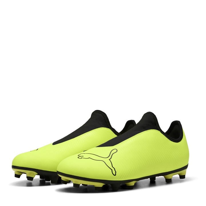 Puma Men's Yellow Finesse Firm Ground Football Boots in Size 9, Sports Direct