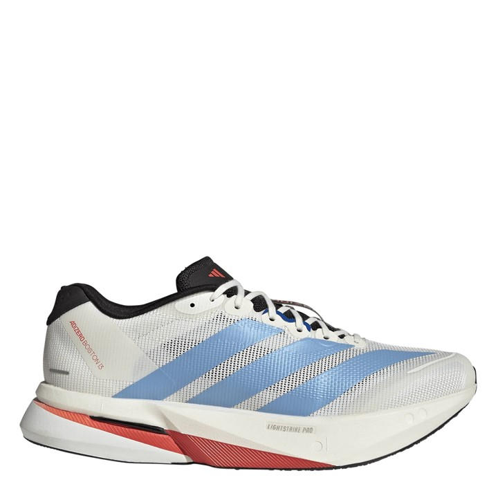 Adidas Men's White Adizero Boston 13 Road Running Shoes in Size 9.5, Sports Direct