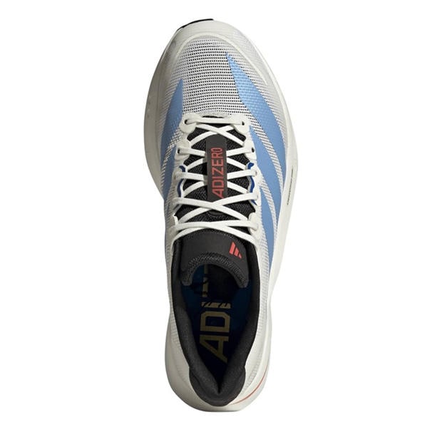Off White/Blue - adidas - Adizero Boston 13 Road Running Shoes Mens