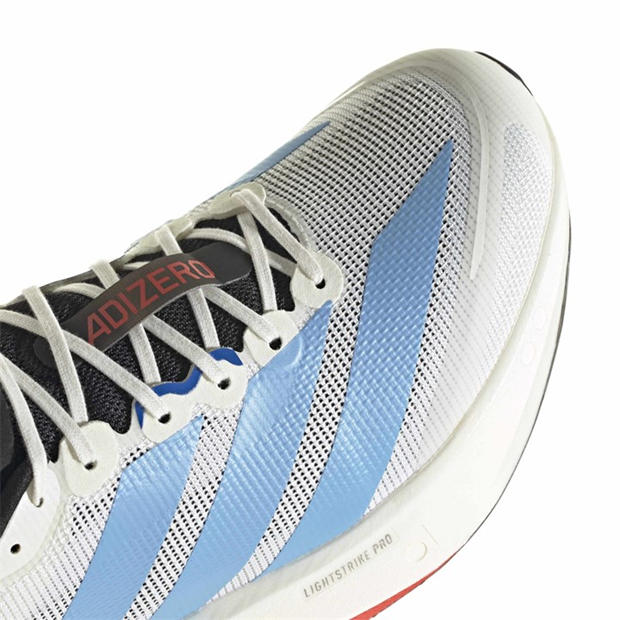 Off White/Blue - adidas - Adizero Boston 13 Road Running Shoes Mens