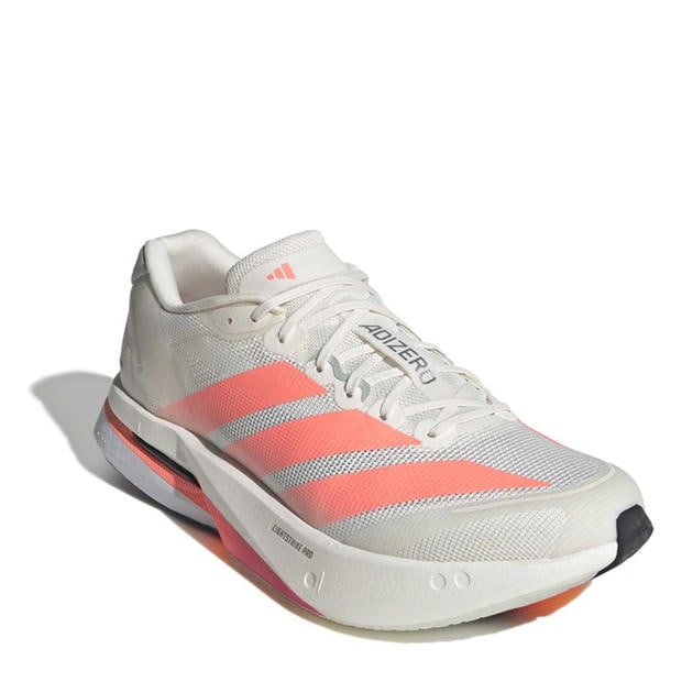 Wht/Orange/Grey - adidas - Adizero Boston 13 Road Running Shoes Mens