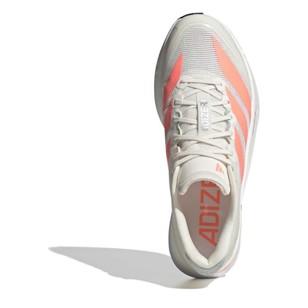 Wht/Orange/Grey - adidas - Adizero Boston 13 Road Running Shoes Mens