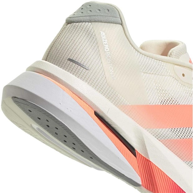 Wht/Orange/Grey - adidas - Adizero Boston 13 Road Running Shoes Mens