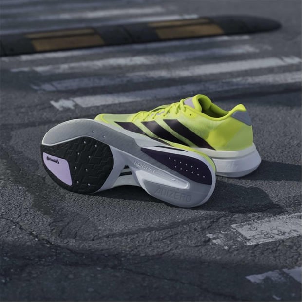 Solar Yellow - adidas - Adizero Boston 13 Road Running Shoes Mens