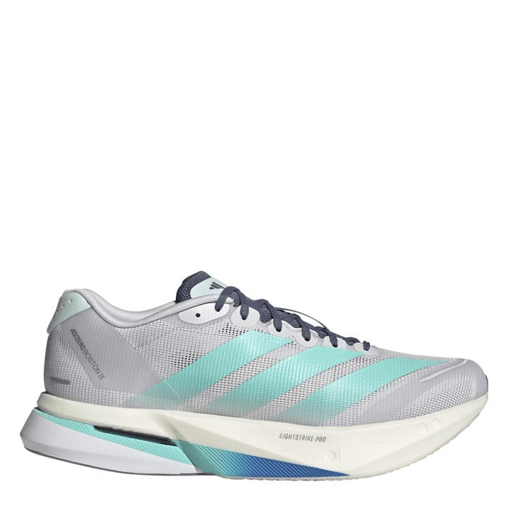 Adidas Men's Grey Adizero Boston 13 Road Running Shoes in Size 10, Sports Direct