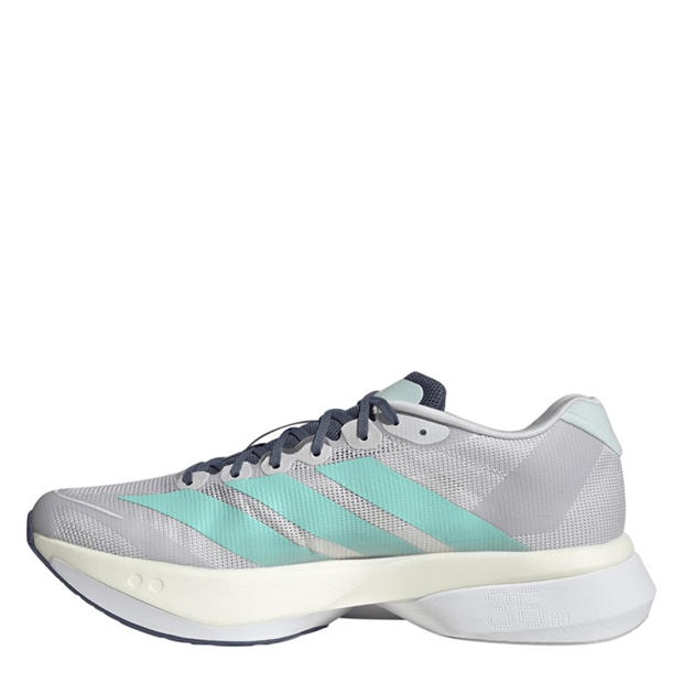 Dash Grey/Aqua - adidas - Adizero Boston 13 Road Running Shoes Mens