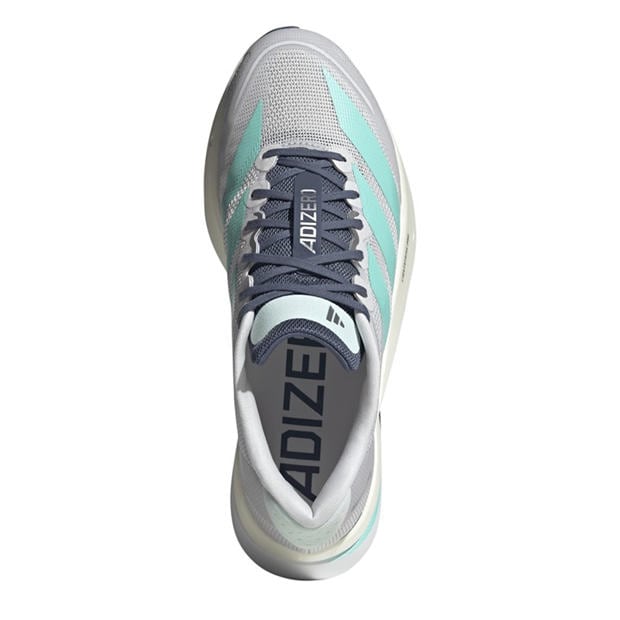 Dash Grey/Aqua - adidas - Adizero Boston 13 Road Running Shoes Mens
