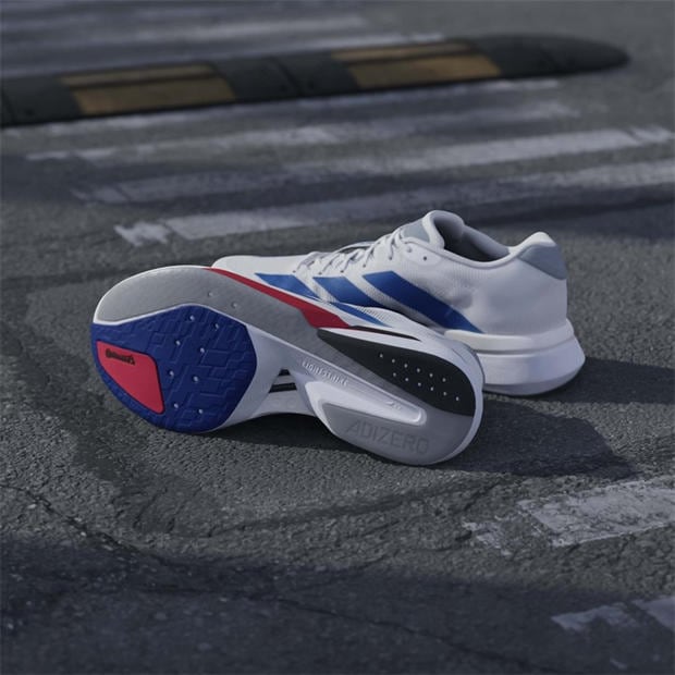 White/Blue - adidas - Adizero Boston 13 Road Running Shoes Mens