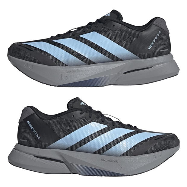 Juoda/Mėlyna - adidas - Adizero Boston 13 Road Running Shoes Mens