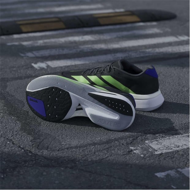 Black/Lime - adidas - Adizero Boston 13 Road Running Shoes Mens