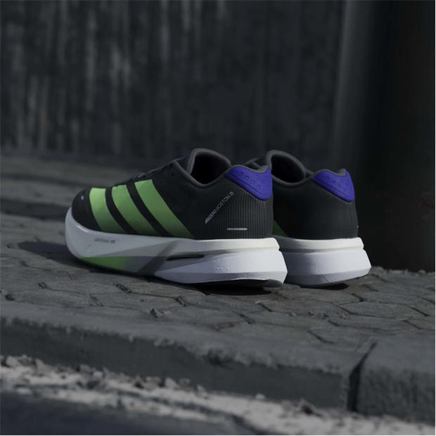 Black/Lime - adidas - Adizero Boston 13 Road Running Shoes Mens